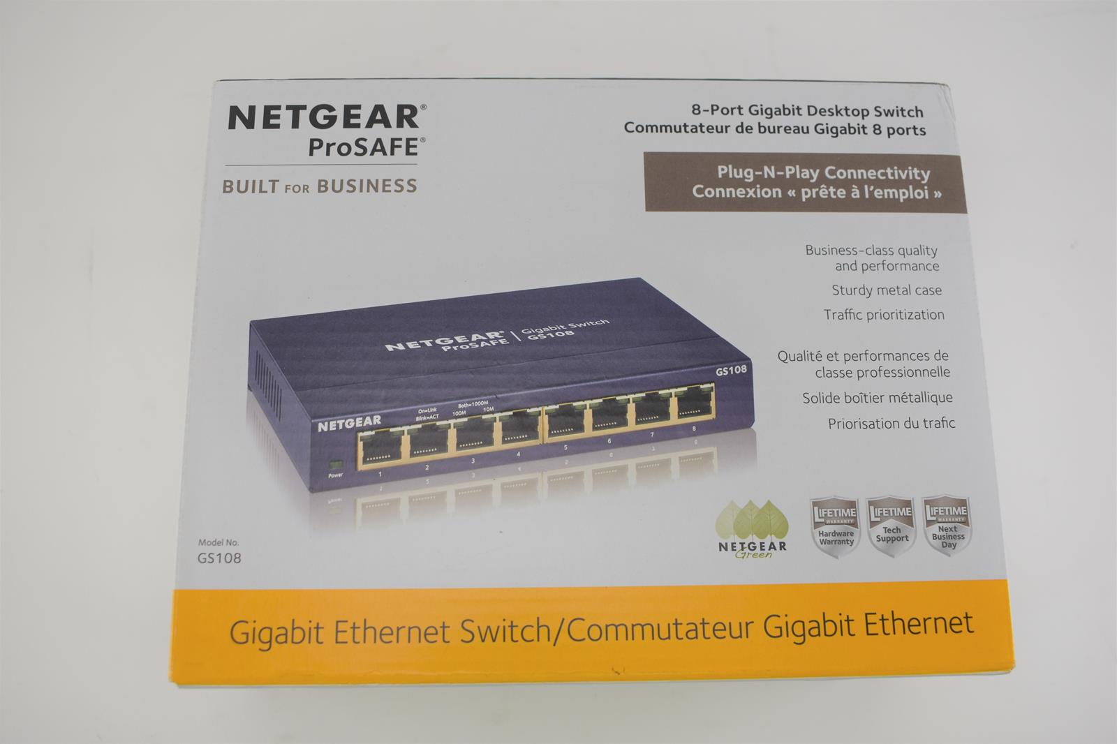 NETGEAR PROSAFE GS108 8 PORT GIGABIT SWITCH SKU7024 eBay