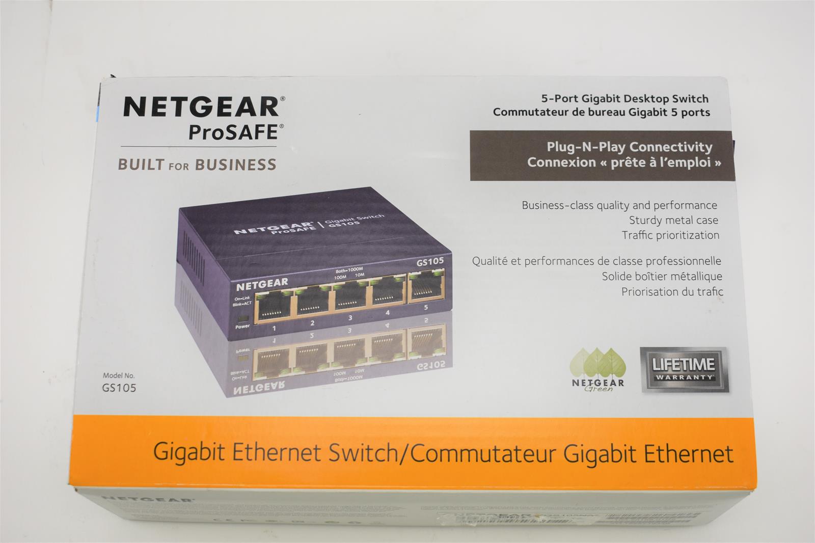 NETGEAR PROSAFE 5 PORT GIGABIT SWITCH GS105 SKU7110 eBay